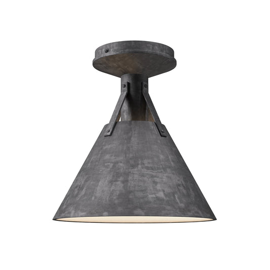 Alora Mood Archer steel shade flush mount FM584811SL
