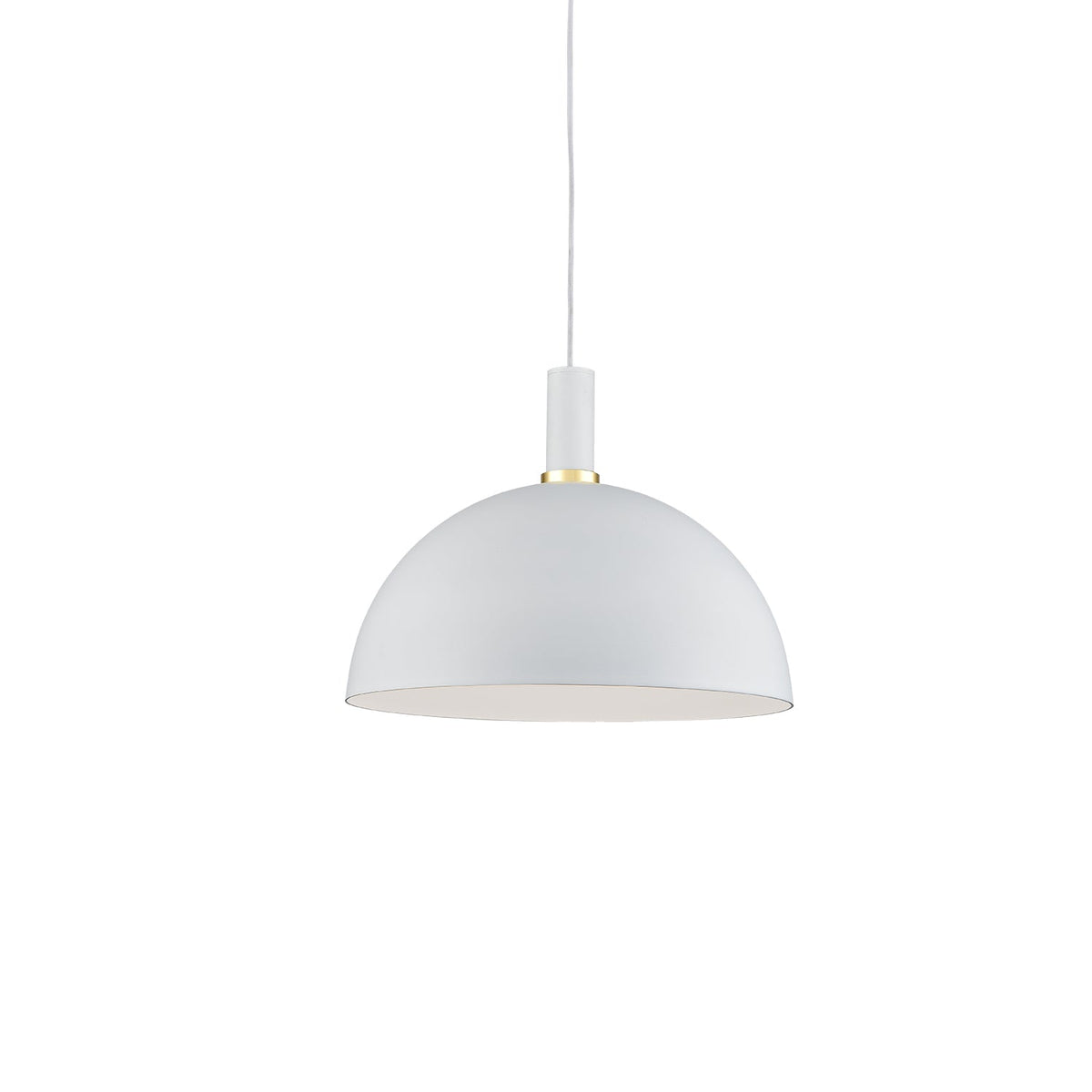 Kuzco Archibald white with gold detail pendant 492316-WH/GD