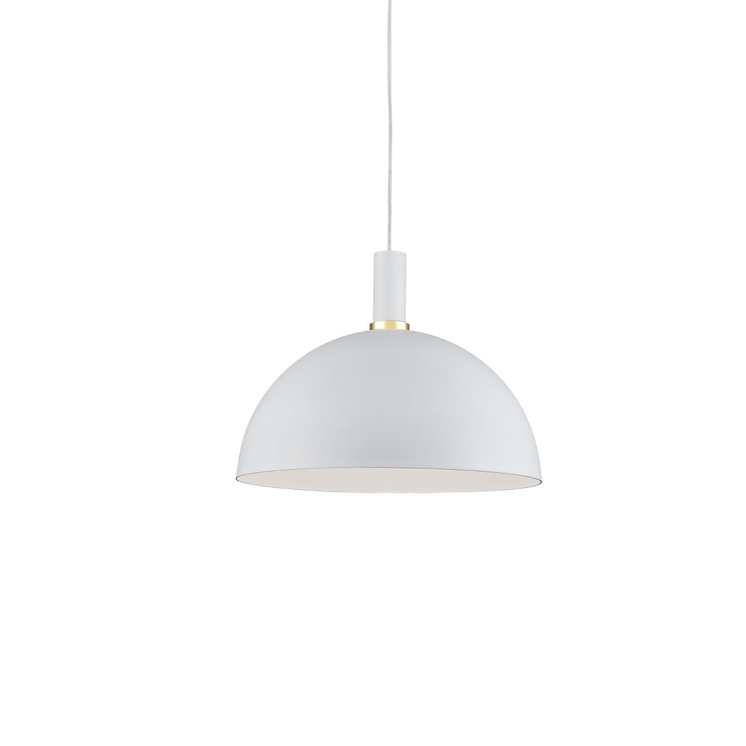 Kuzco Archibald white with gold detail pendant 492316-WH/GD