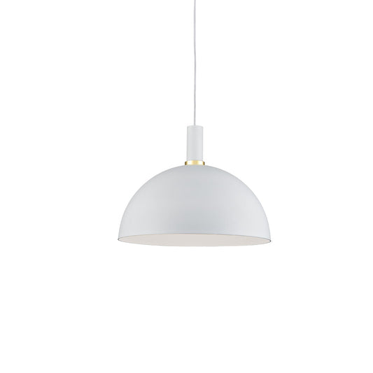 Kuzco Archibald white with gold detail pendant 492316-WH/GD