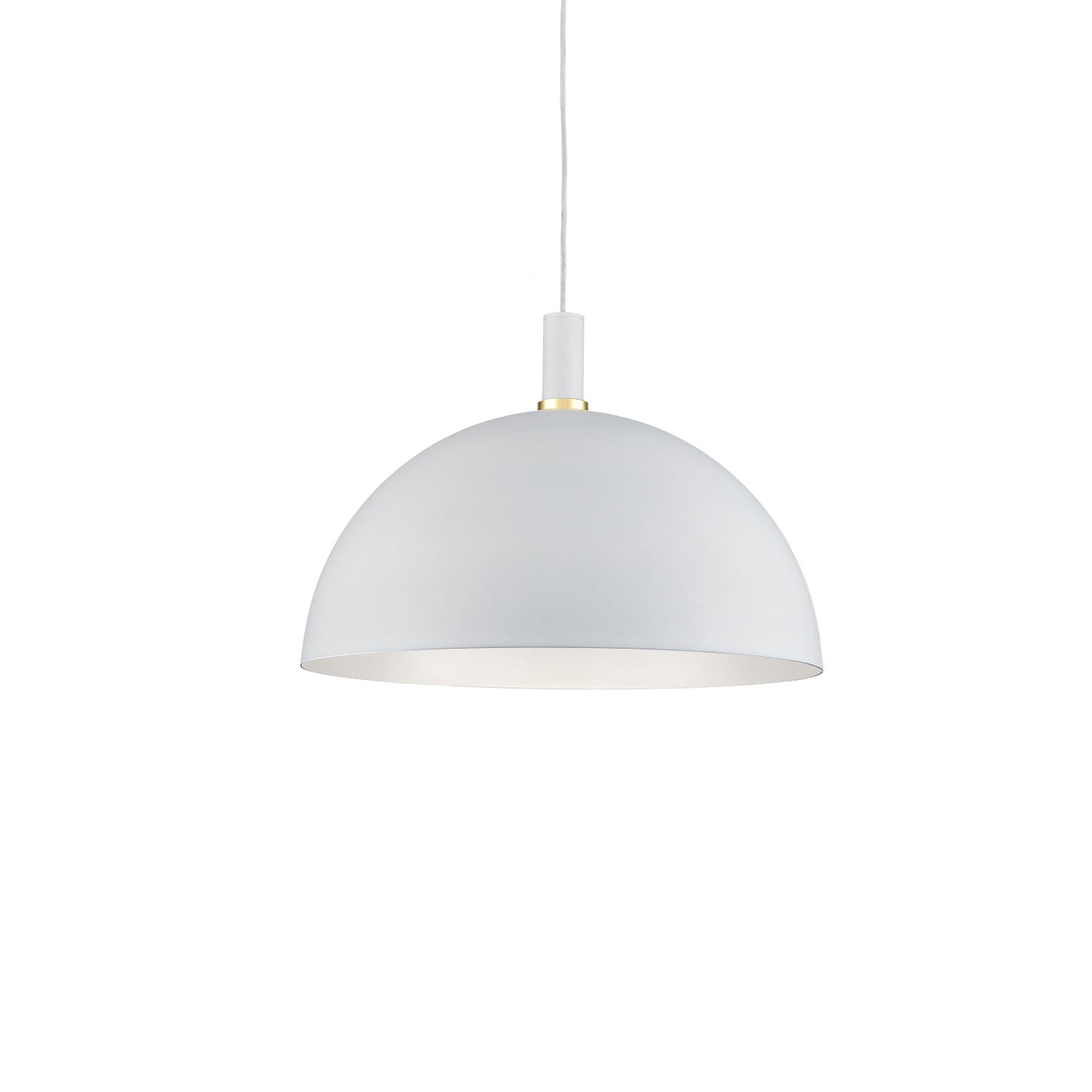 Kuzco Archibald white with gold detail pendant 492324-WH/GD