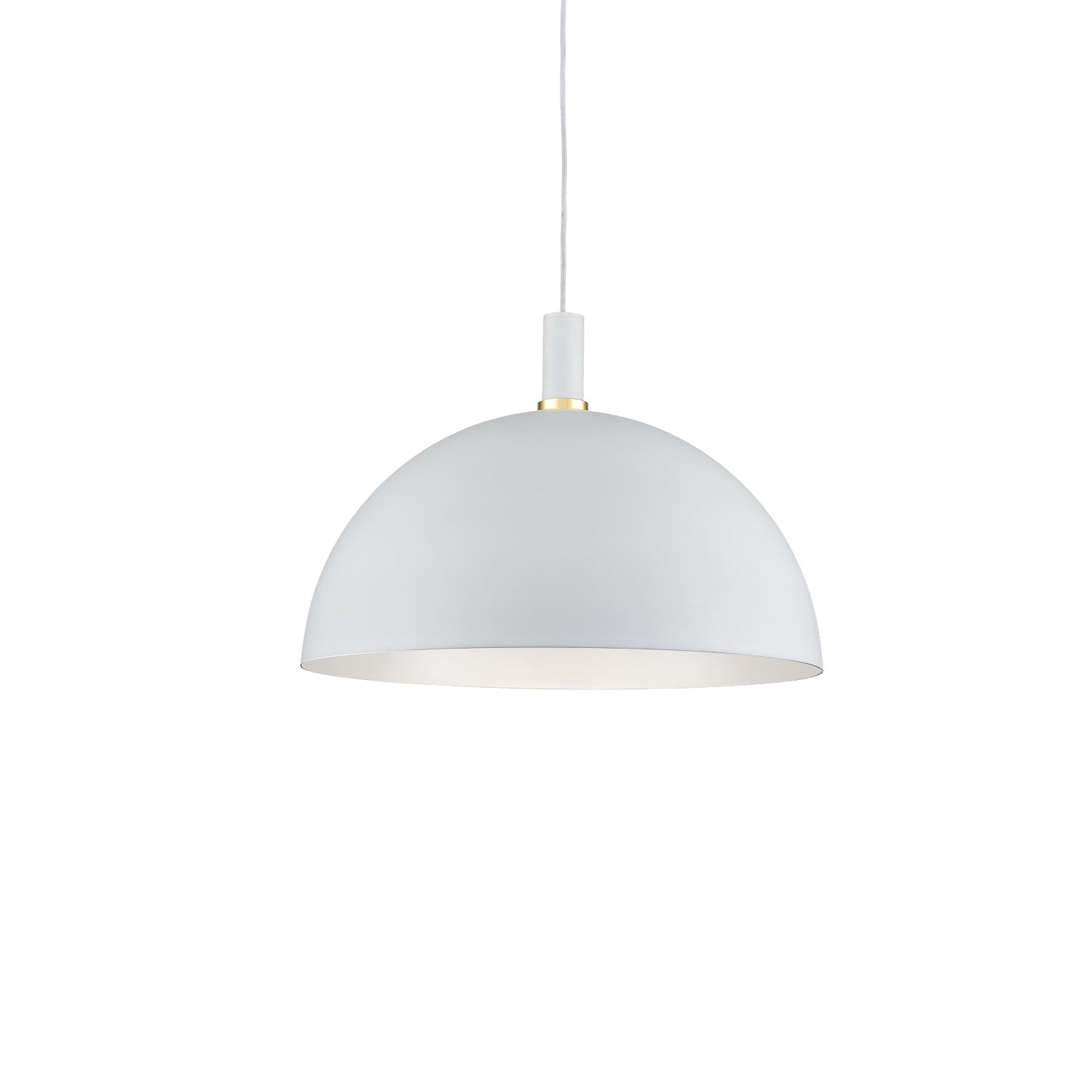 Kuzco Archibald white with gold detail pendant 492324-WH/GD