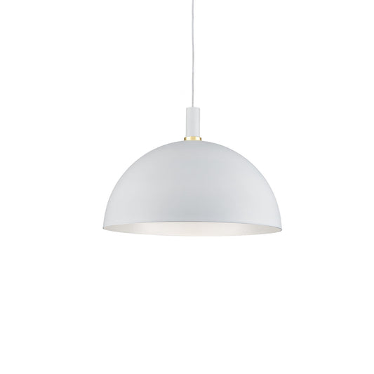 Kuzco Archibald white with gold detail pendant 492324-WH/GD