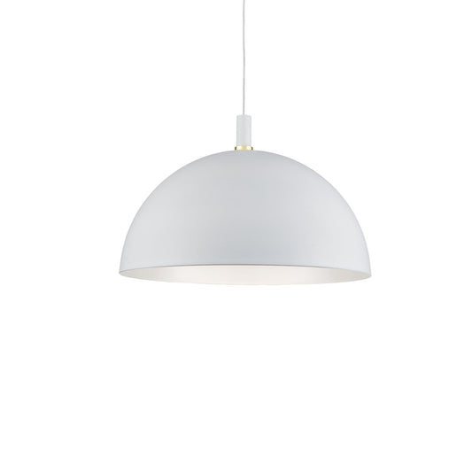 Kuzco Archibald white with gold detail pendant 492332-WH/GD