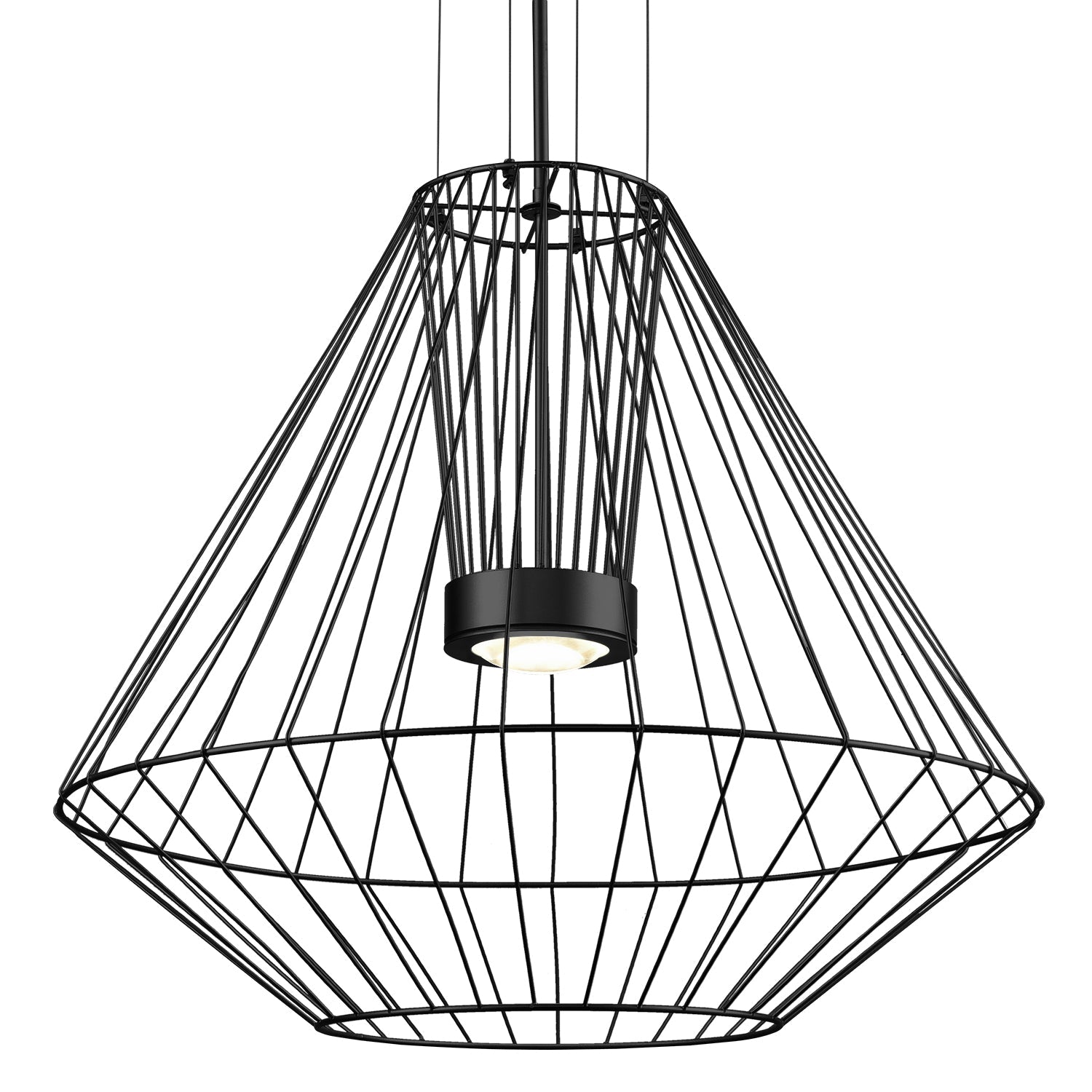 Kuzco Arctic black exterior pendant EP68428-BK