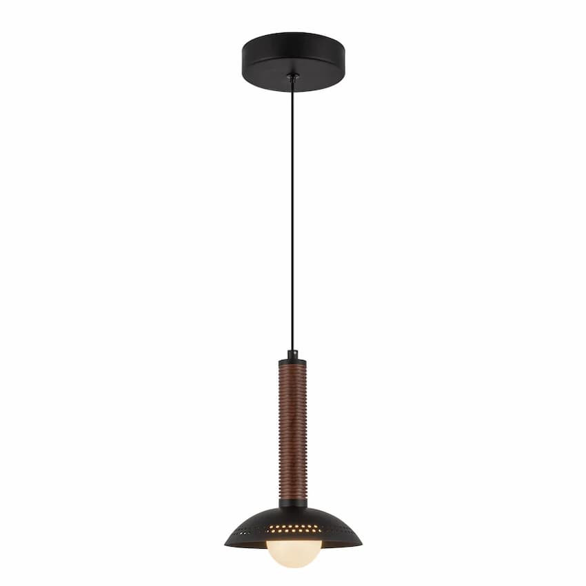 Alora Mood Arden PD616109MBOP-UNV 9-Inch LED Pendant in Matte Black Finish with Steel Shade
