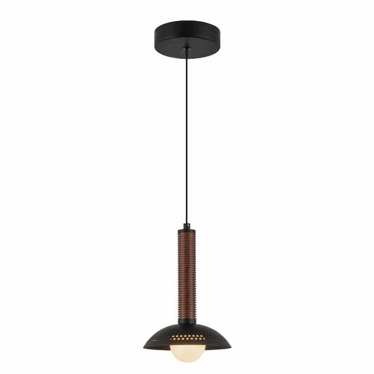 Alora Mood Arden PD616109MBOP-UNV 9-Inch LED Pendant in Matte Black Finish with Steel Shade