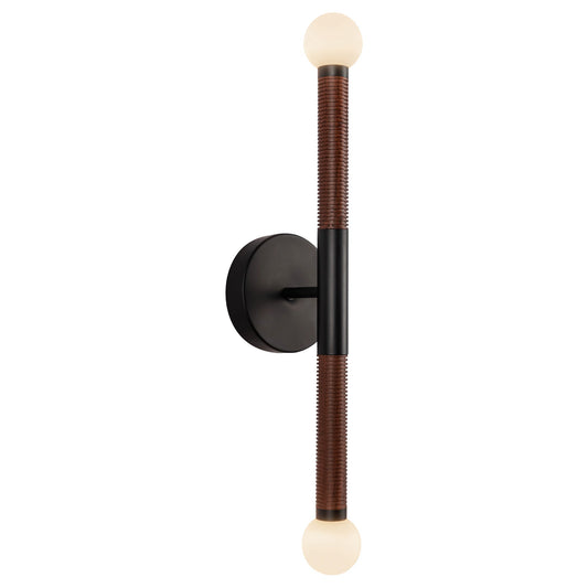 Alora Mood Arden matte black vanity light WV612223MBOP-UNV