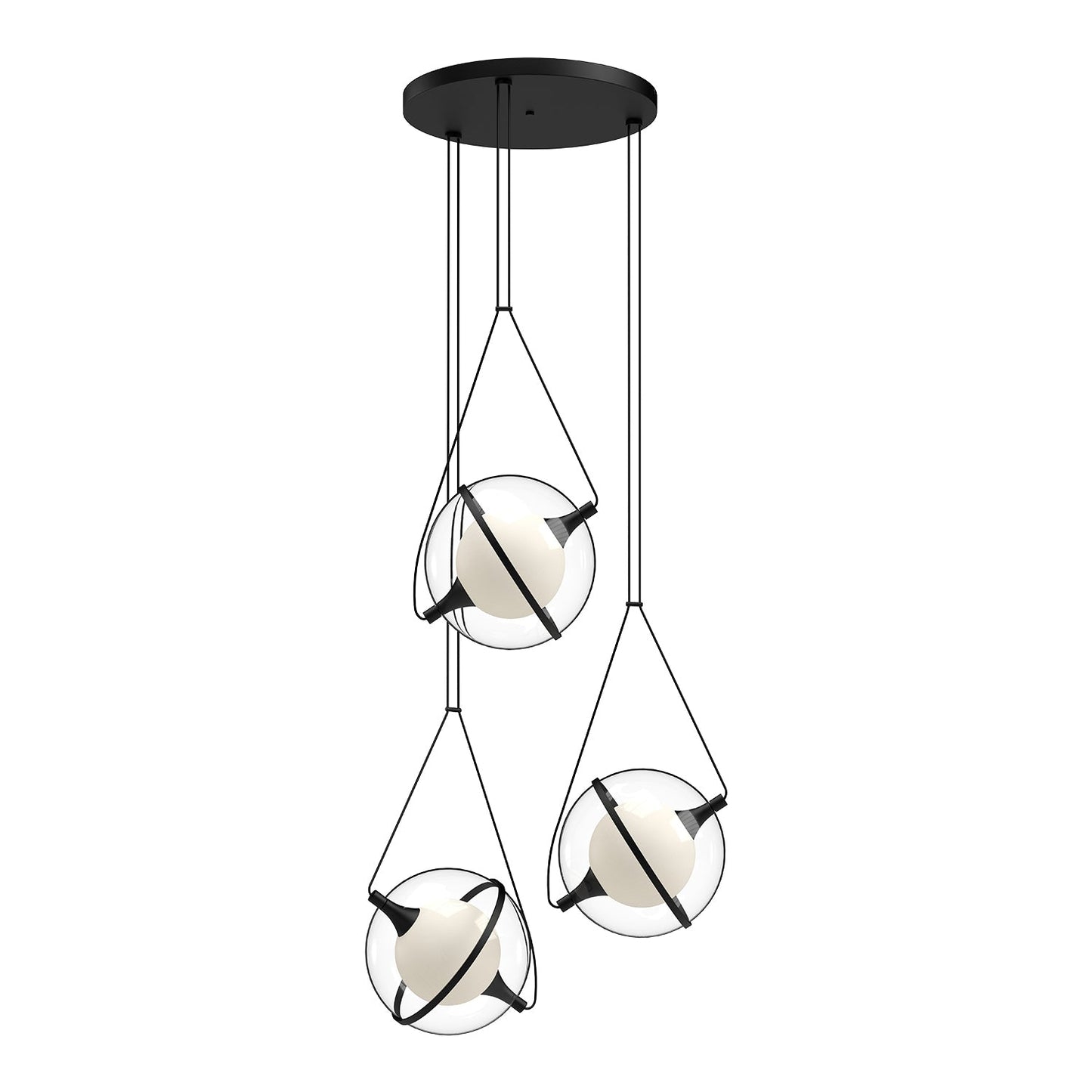 Kuzco Aries black chandelier CH76728-BK