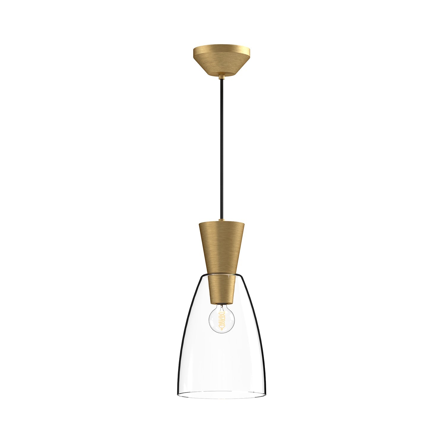 Alora Mood Arlo brushed gold pendant PD534007BGCL