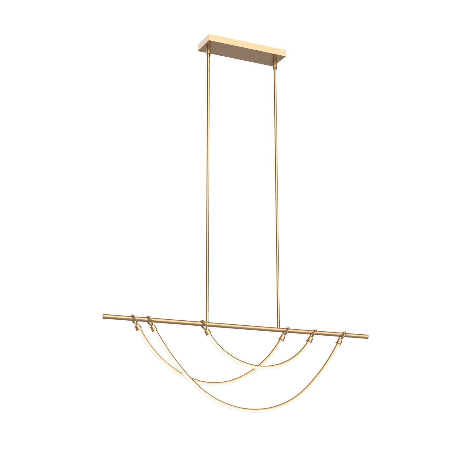 Alora Aryas vintage brass [universal voltage] linear pendant LP317448VB