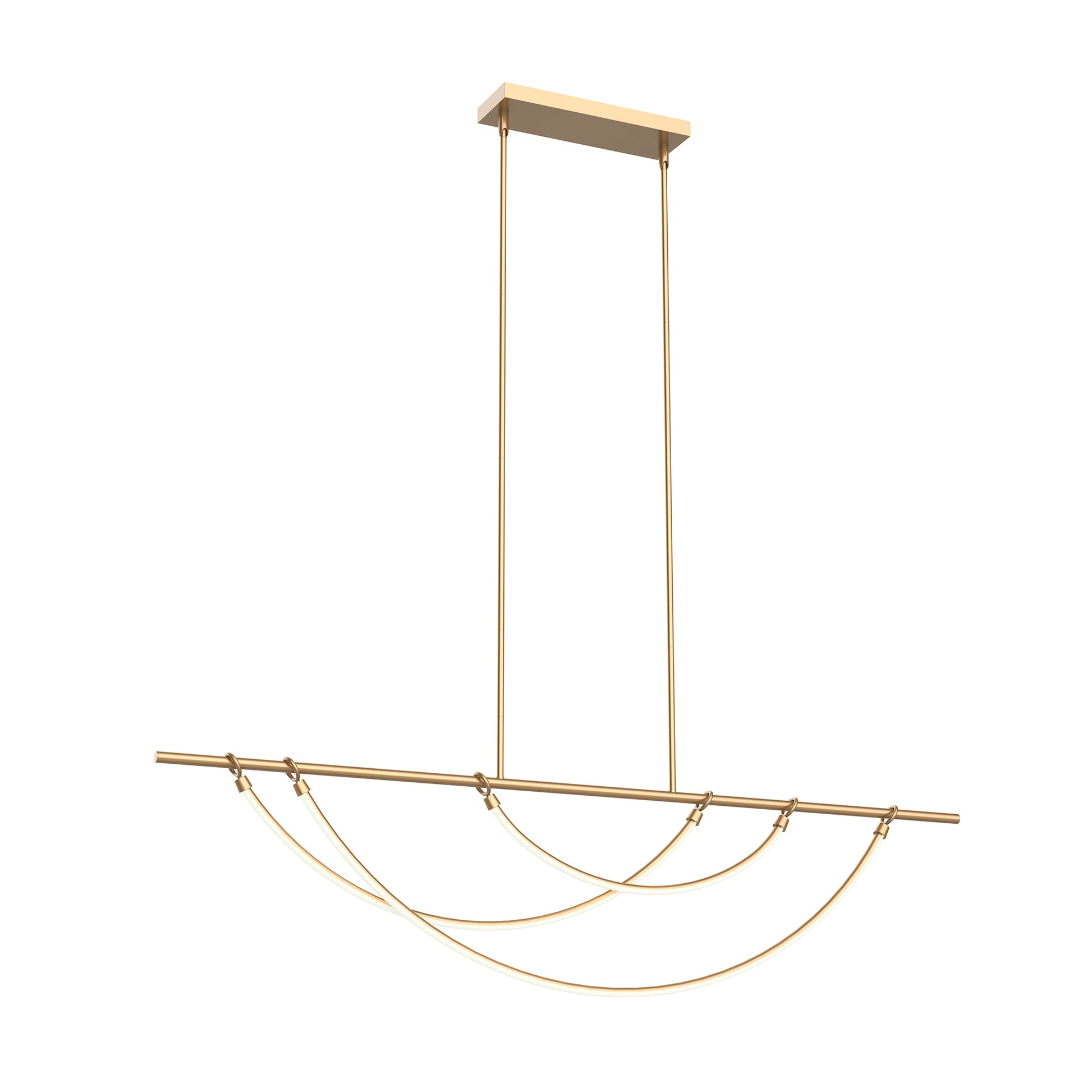 Alora Aryas vintage brass [universal voltage and 0-10 dimming] linear pendant LP317460VB-UNV-010
