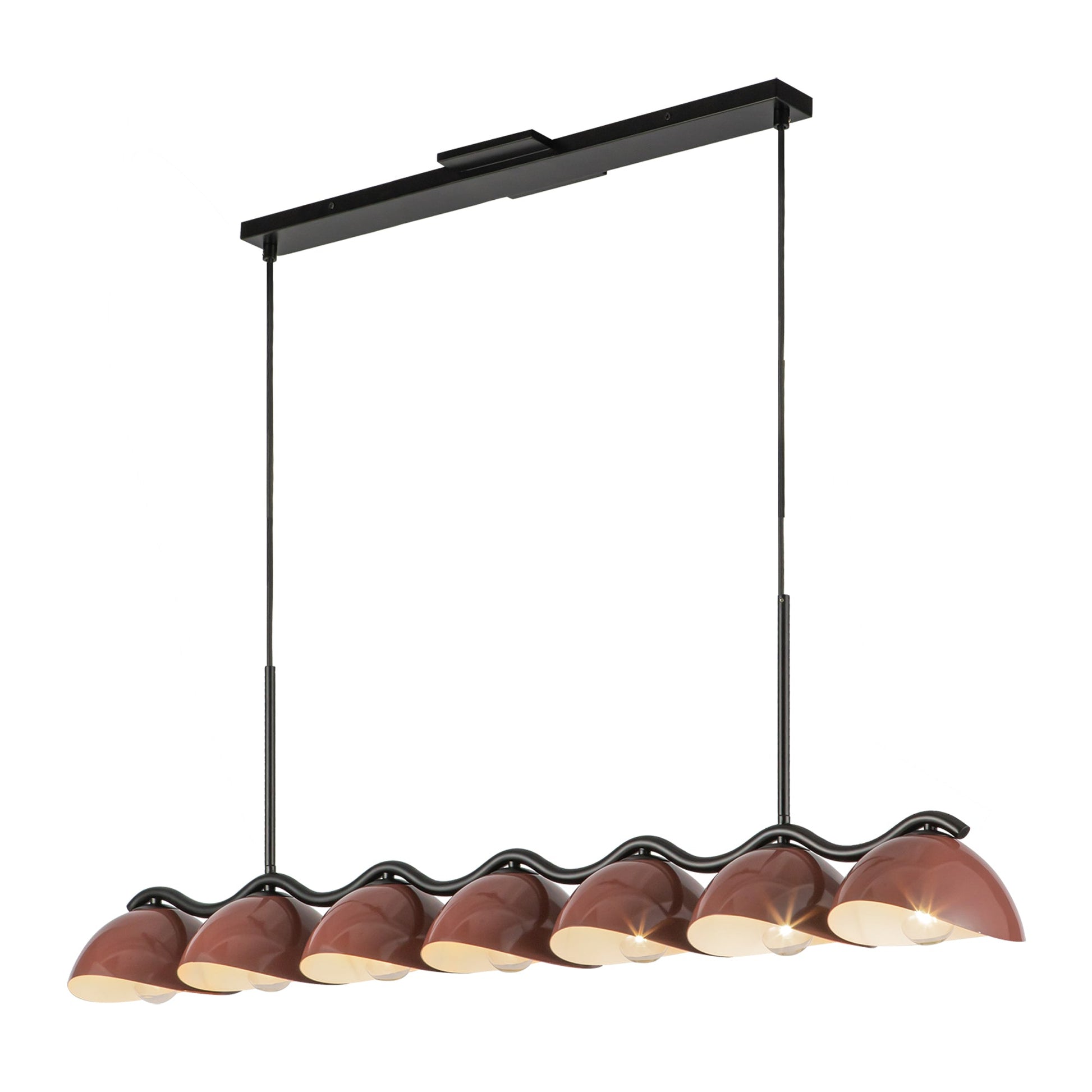 Kuzco Atlas black linear pendant LP57642-BK/BGD
