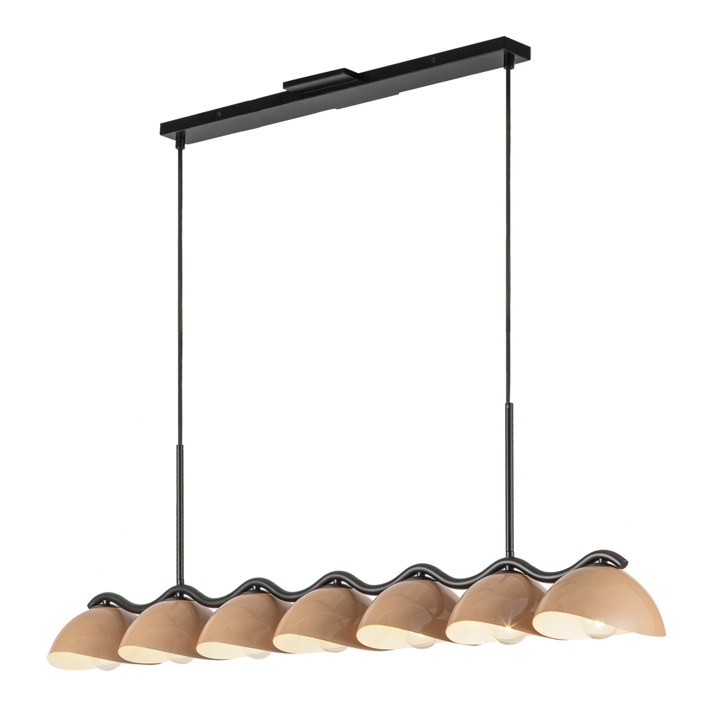 Kuzco Atlas black linear pendant LP57642-BK/PEC