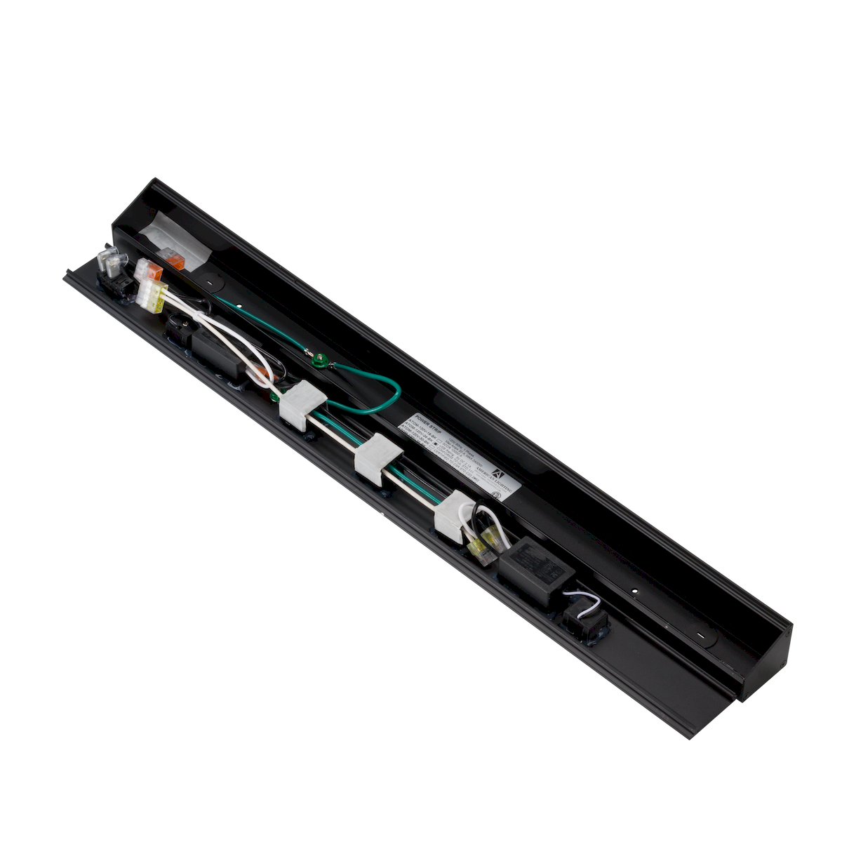 ATOM Power Strip 24in Black Finish - American Lighting ATOM-120V-24-BK