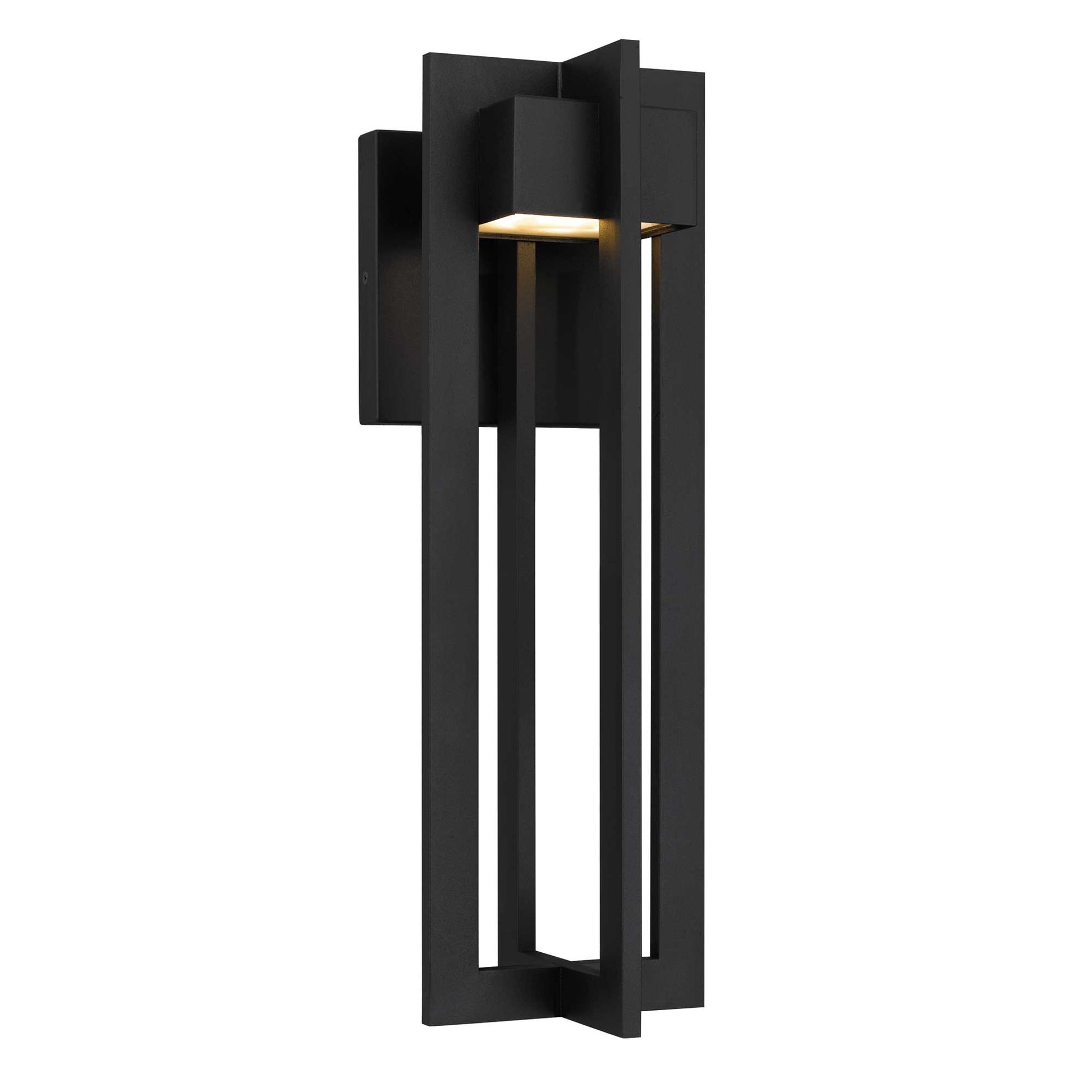 Alteck 4 Bar 18 inch sand black LED outdoor wall sconce