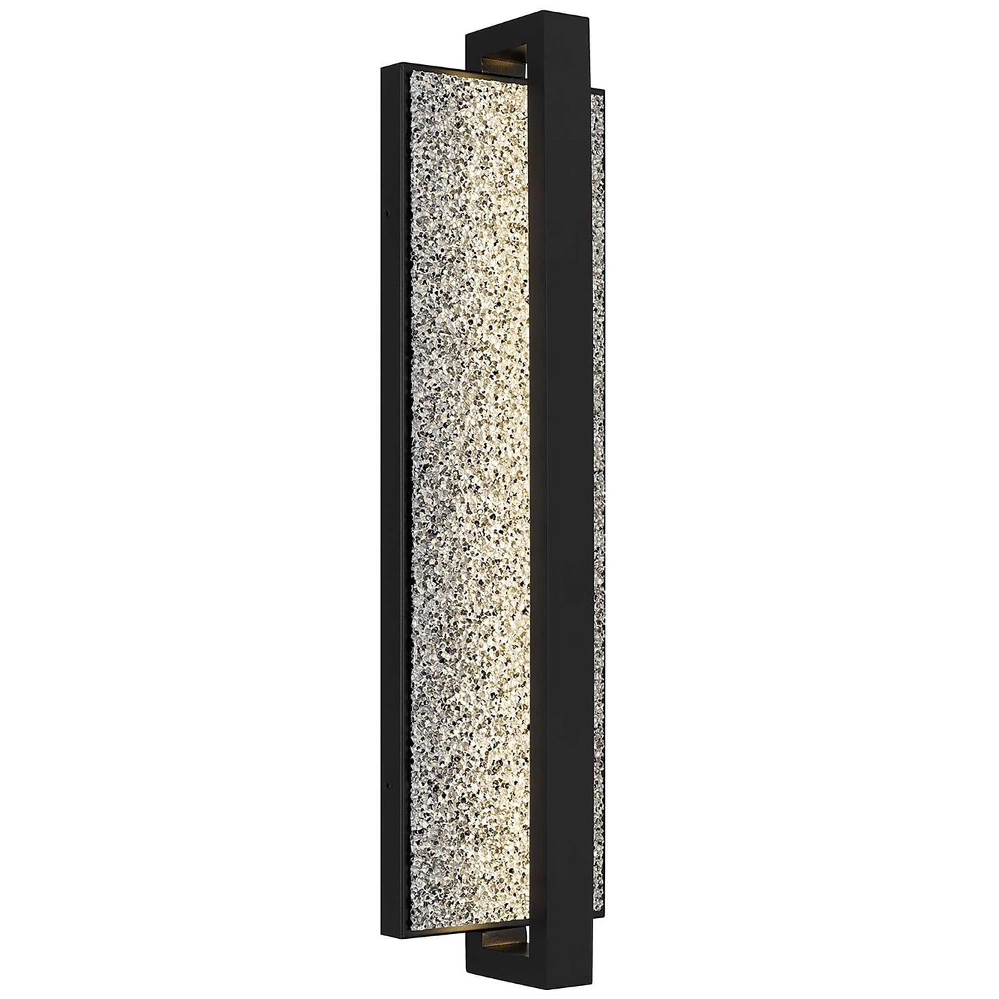 Alteck Seafoam 26 inch sand black LED outdoor wall sconce