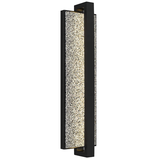 Alteck Seafoam 26 inch sand black LED outdoor wall sconce