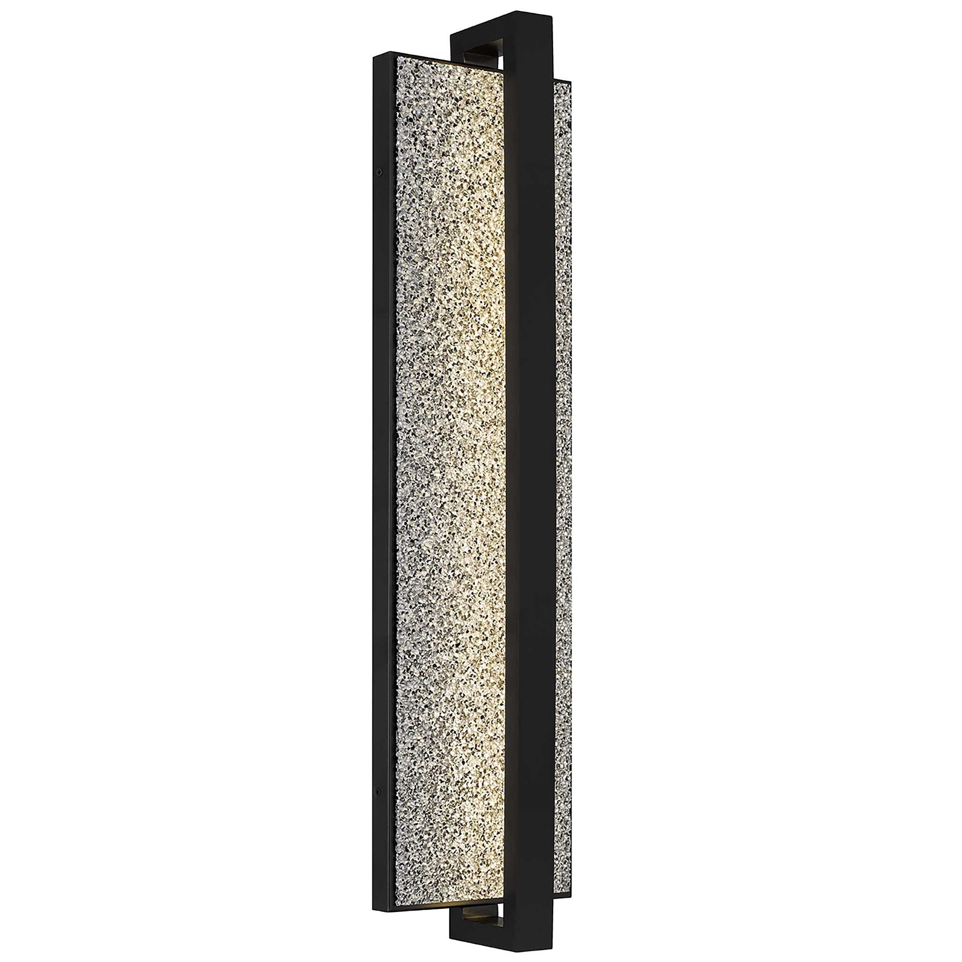 Alteck Seafoam 32 inch sand black LED outdoor wall sconce