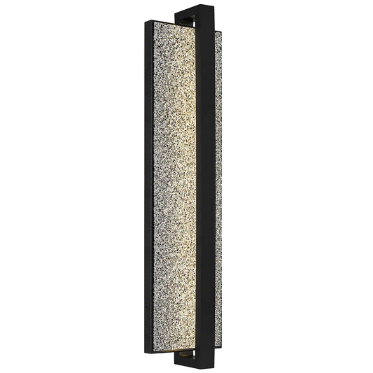 Alteck Seafoam 32 inch sand black LED outdoor wall sconce