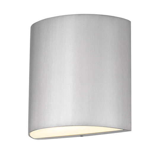 Alteck Veil 4.625 inch brushed aluminum LED outdoor wall sconce
