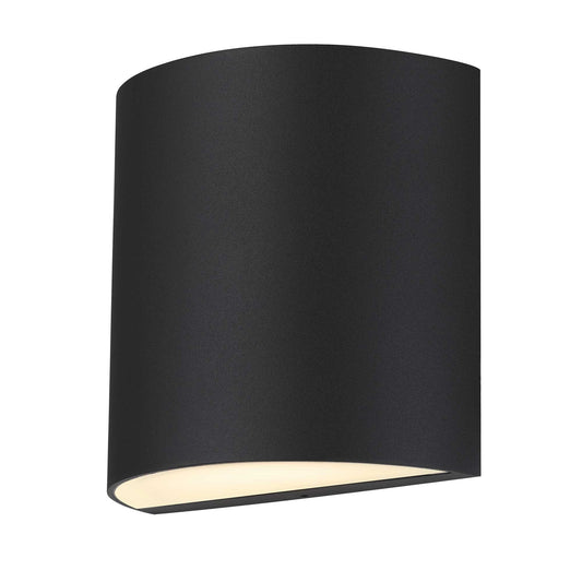 Alteck Veil 4.625 inch sand black LED outdoor wall sconce