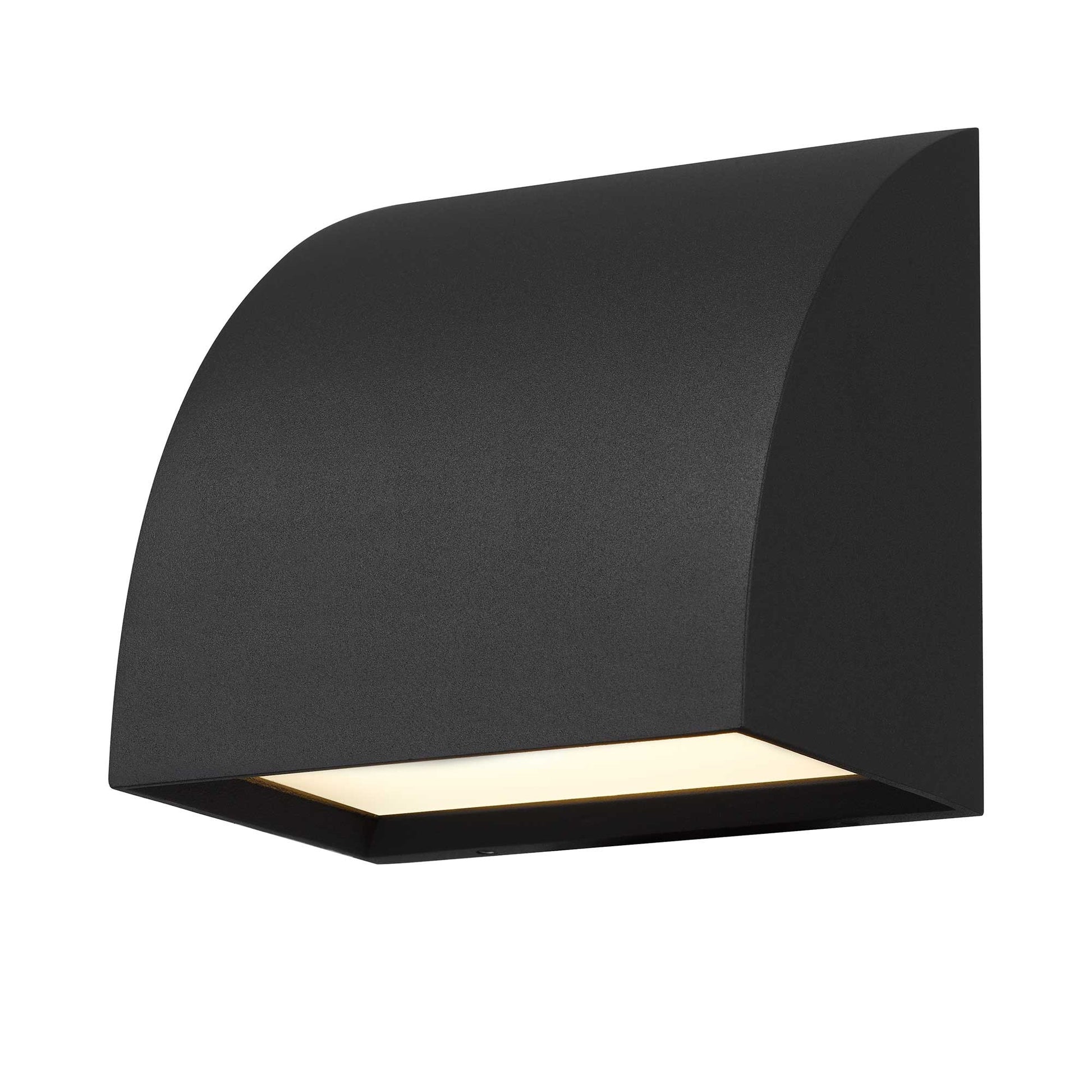 Alteck Slope 4.625 inch sand black LED outdoor wall sconce