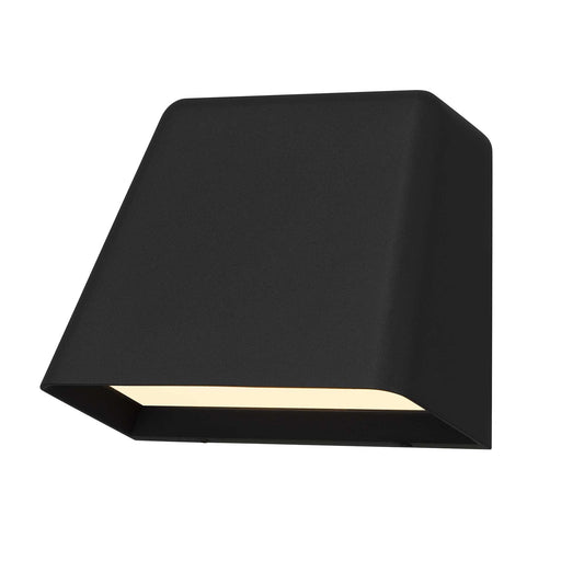 Alteck Bull 4.625 inch sand black LED outdoor wall sconce