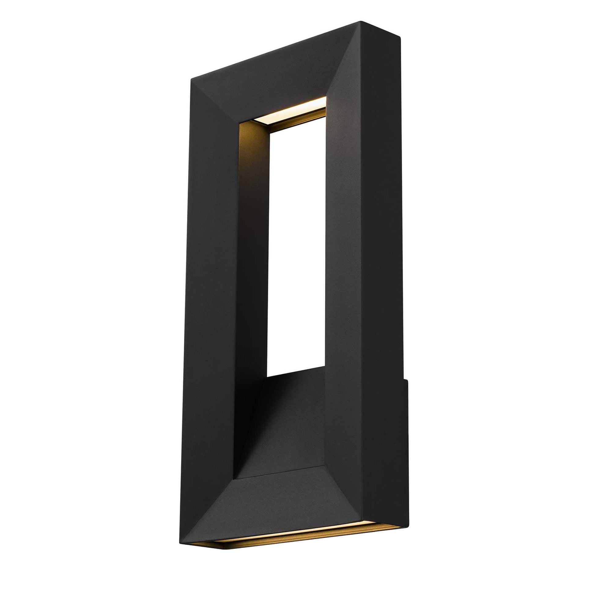 Alteck Paletto 16 inch sand black LED outdoor wall sconce