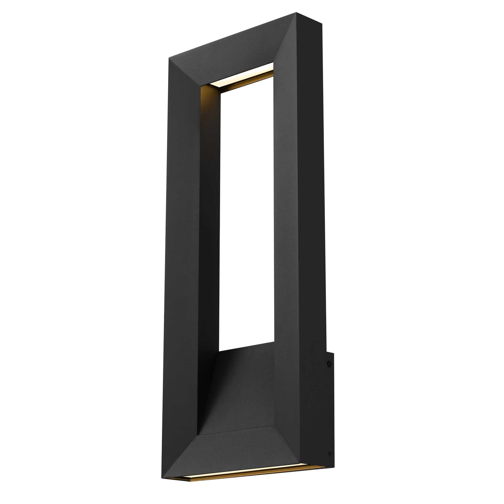 Alteck Paletto 22 inch sand black LED outdoor wall sconce