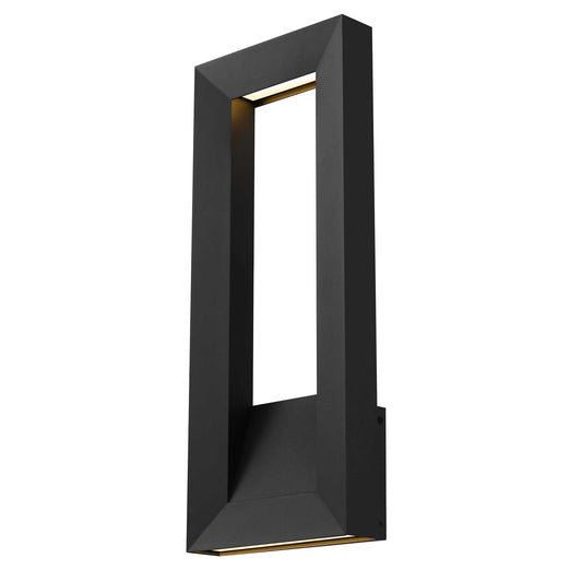 Alteck Paletto 22 inch sand black LED outdoor wall sconce