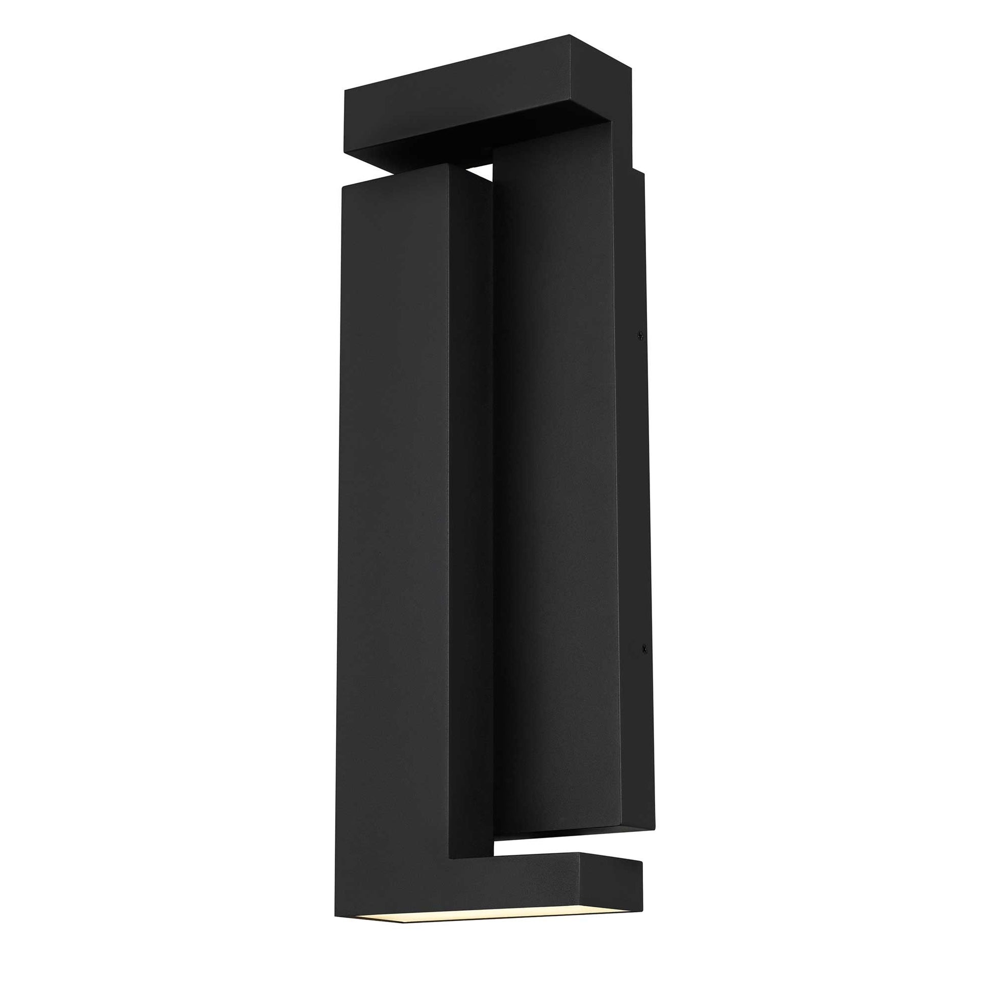 Alteck Dance 18 inch sand black LED outdoor wall sconce