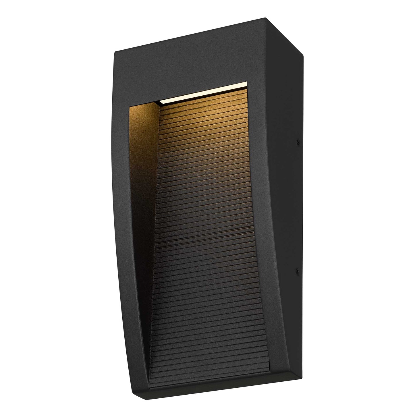 Alteck Taper 10 inch sand black LED outdoor wall sconce