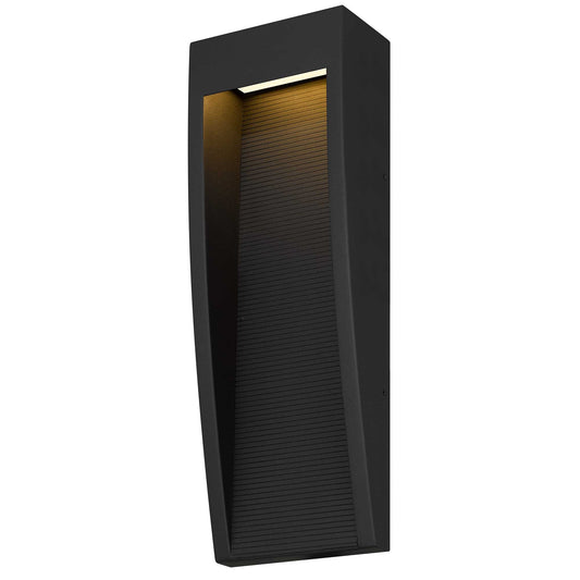 Alteck Taper 16 inch sand black LED outdoor wall sconce