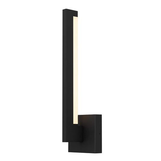 Alteck Lana 18 inch sand black LED outdoor wall sconce