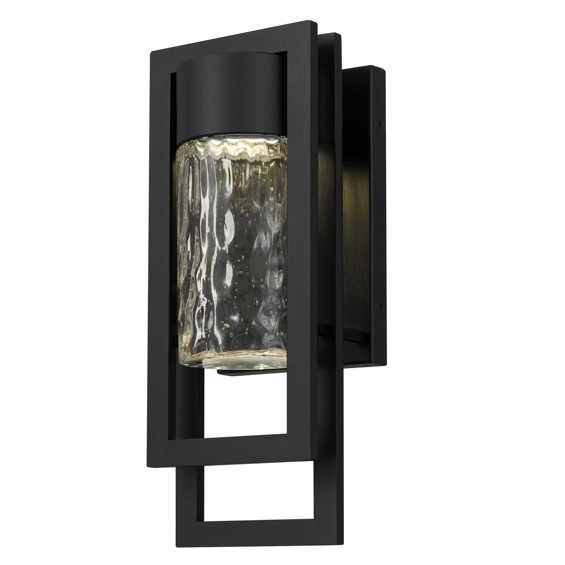 Alteck 2 Step 15 inch sand black LED outdoor wall sconce