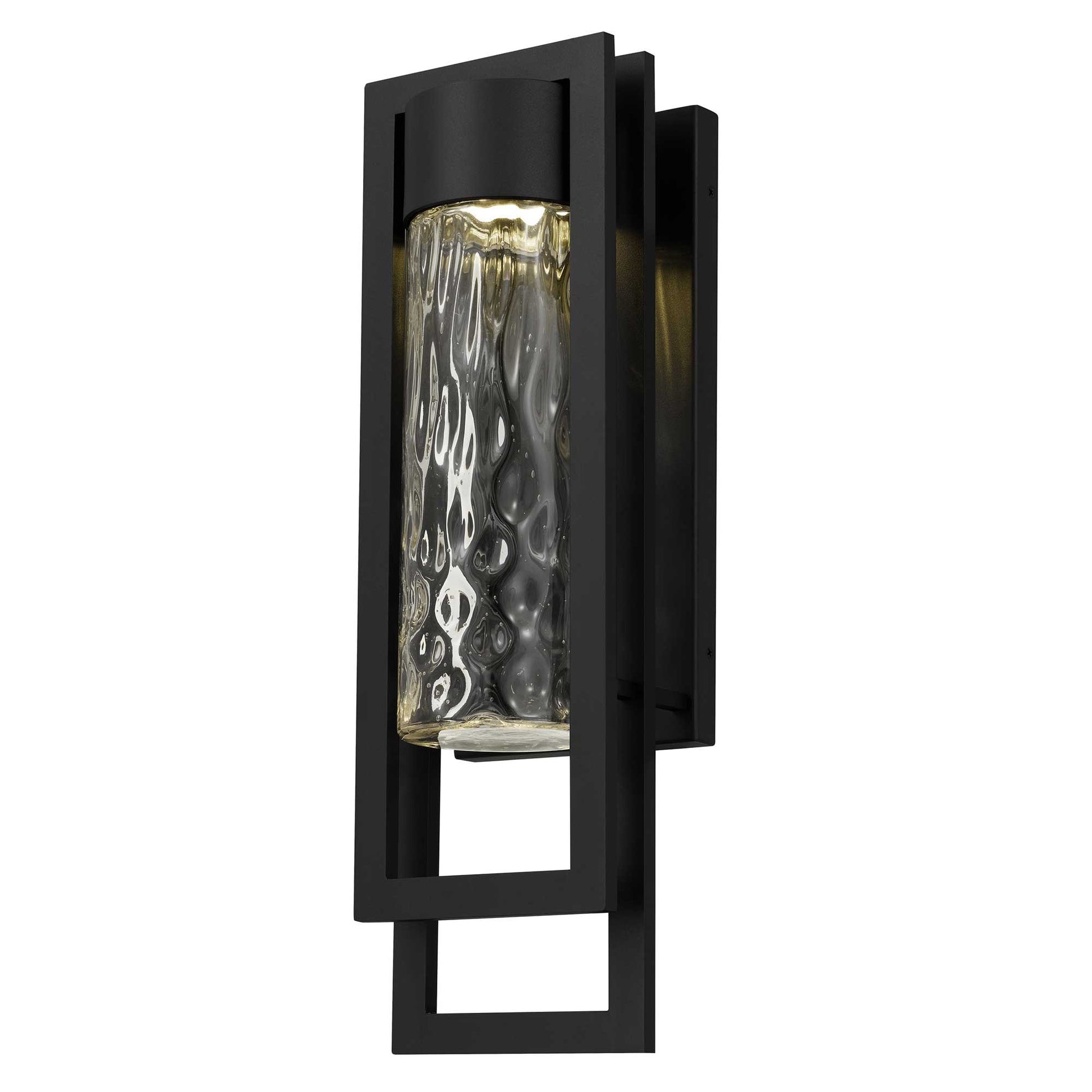 Alteck 2 Step 19 inch sand black LED outdoor wall sconce