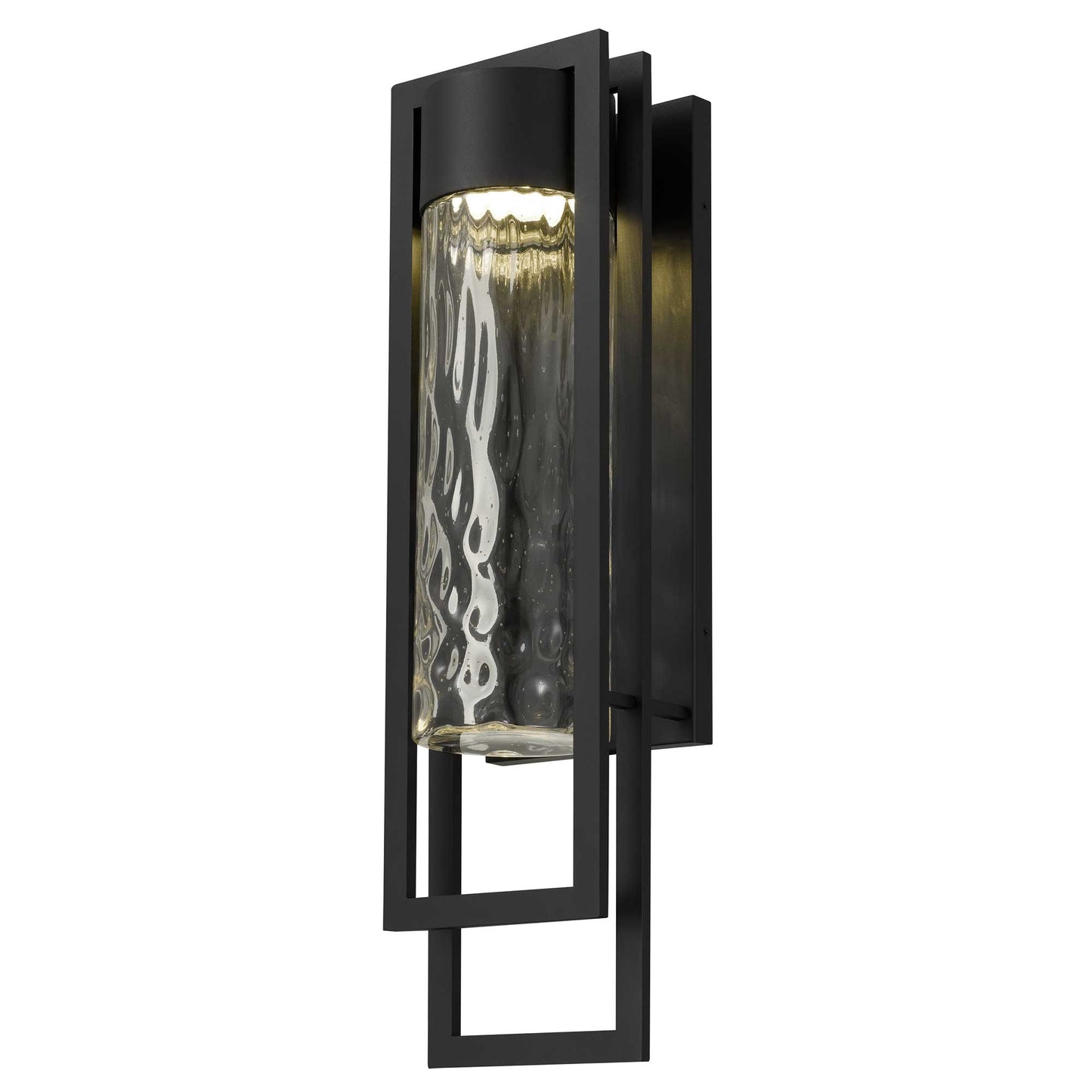Alteck 2 Step 25 inch sand black LED outdoor wall sconce