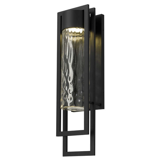 Alteck 2 Step 25 inch sand black LED outdoor wall sconce