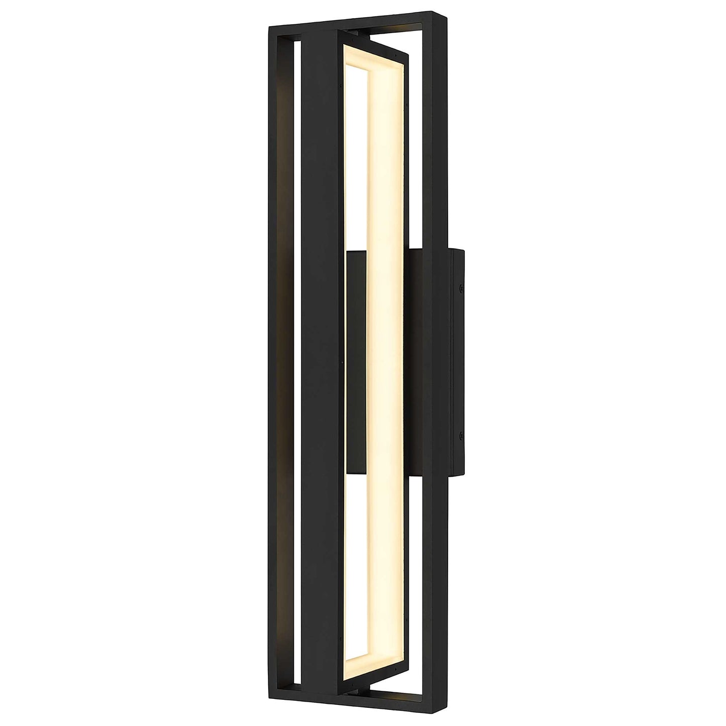 Alteck In & Out 24.5 inch sand black LED outdoor wall sconce