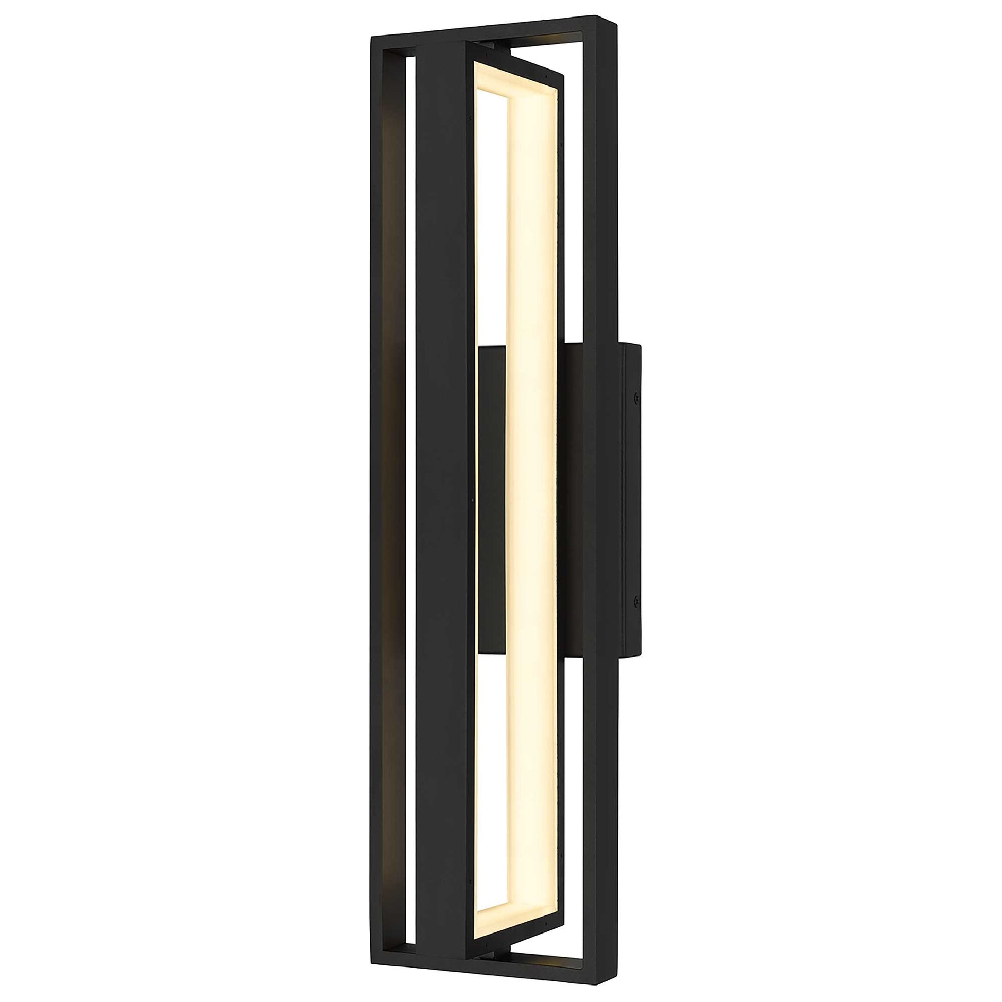 Alteck In & Out 24.5 inch sand black LED outdoor wall sconce