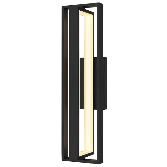 Alteck In & Out 24.5 inch sand black LED outdoor wall sconce