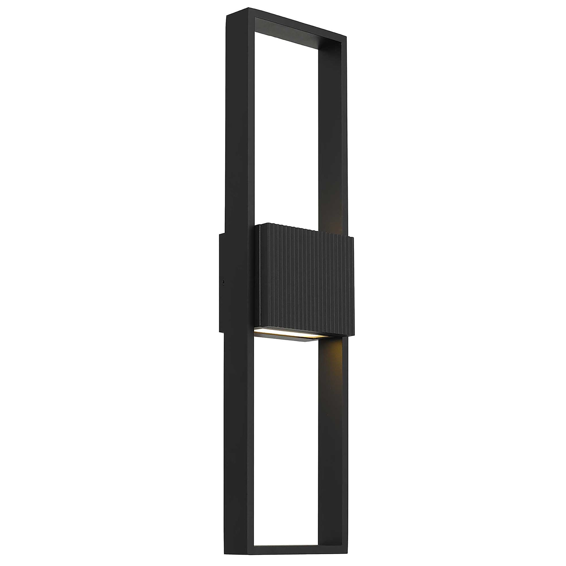 Alteck Miami 24 inch sand black LED outdoor wall sconce