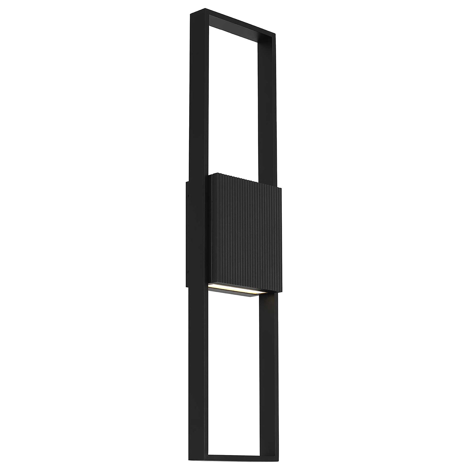Alteck Miami 32 inch sand black LED outdoor wall sconce