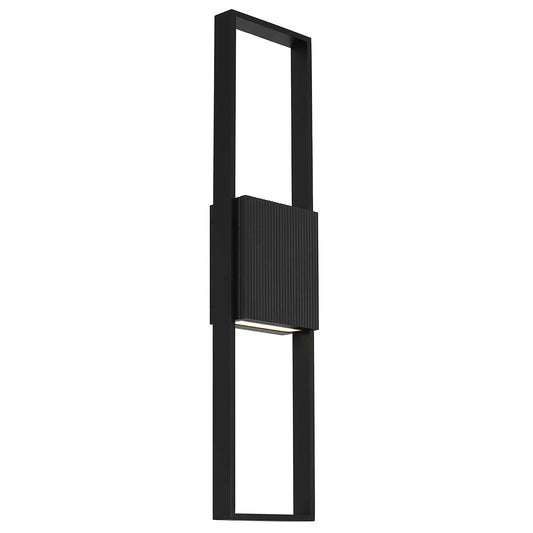 Alteck Miami 32 inch sand black LED outdoor wall sconce