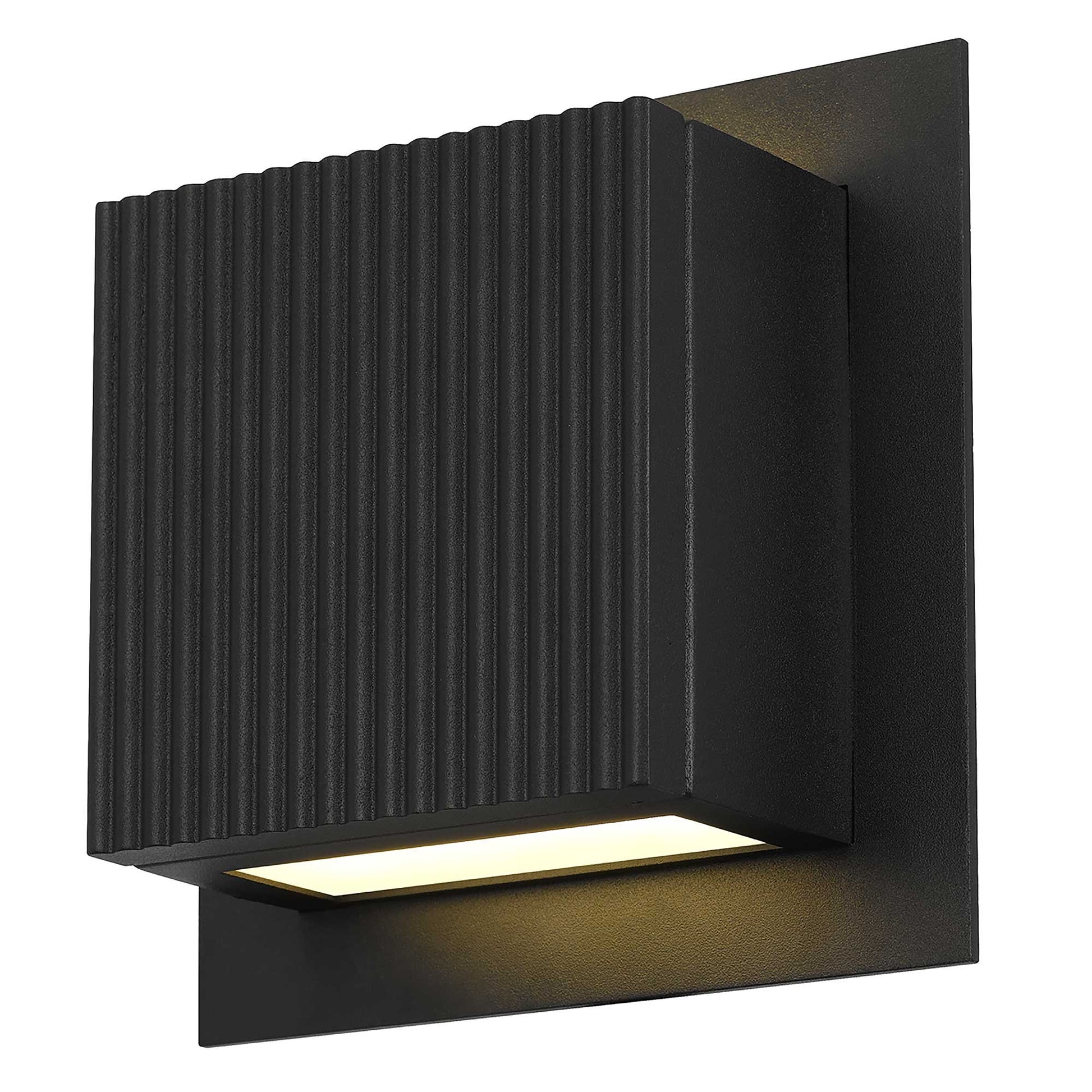 Alteck Miami 6.25 inch sand black LED outdoor wall sconce