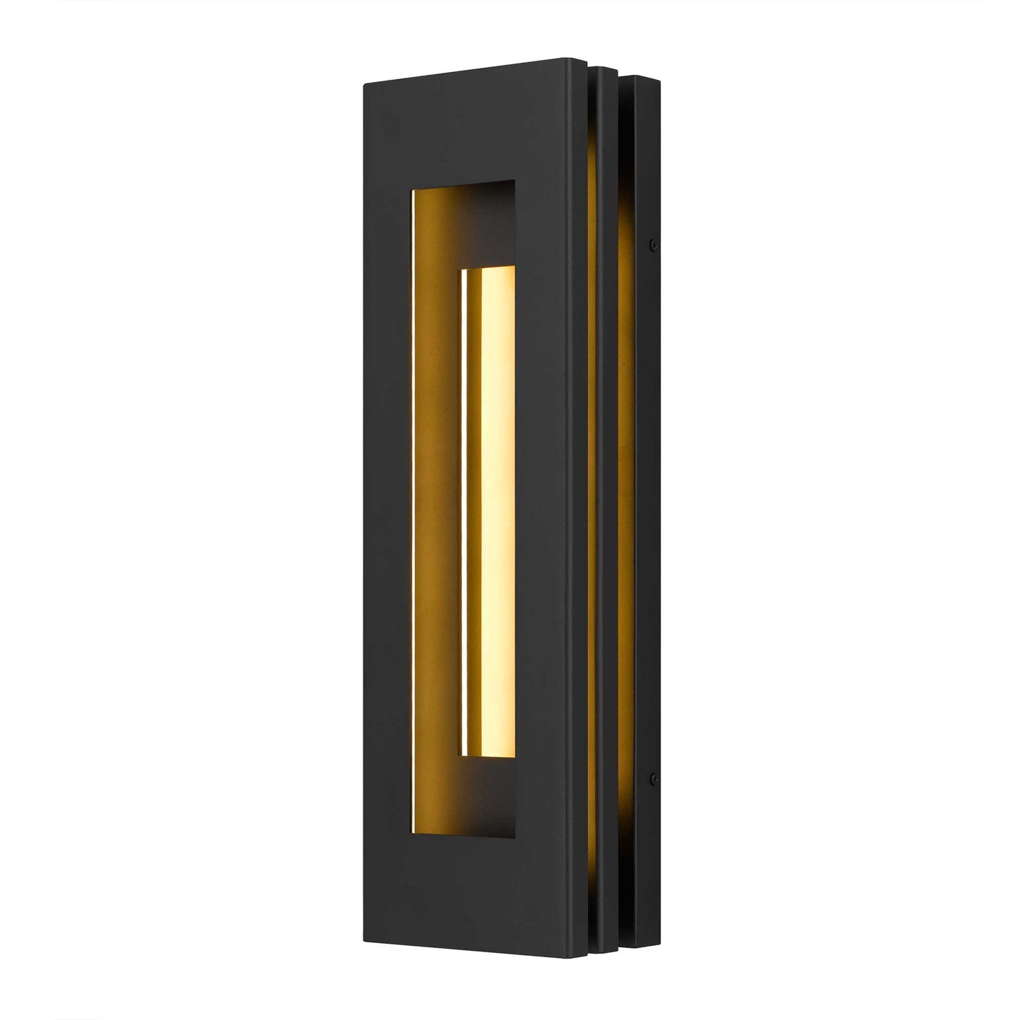 Alteck Layer 22 inch sand black LED outdoor wall sconce