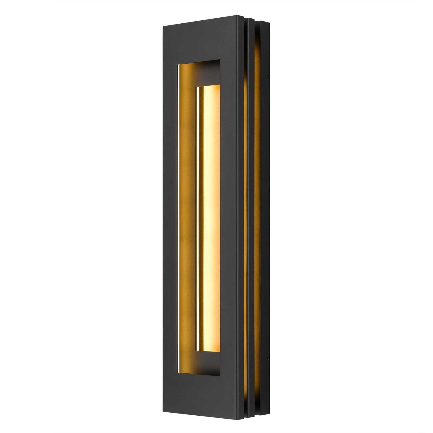 Alteck Layer 30 inch sand black LED outdoor wall sconce