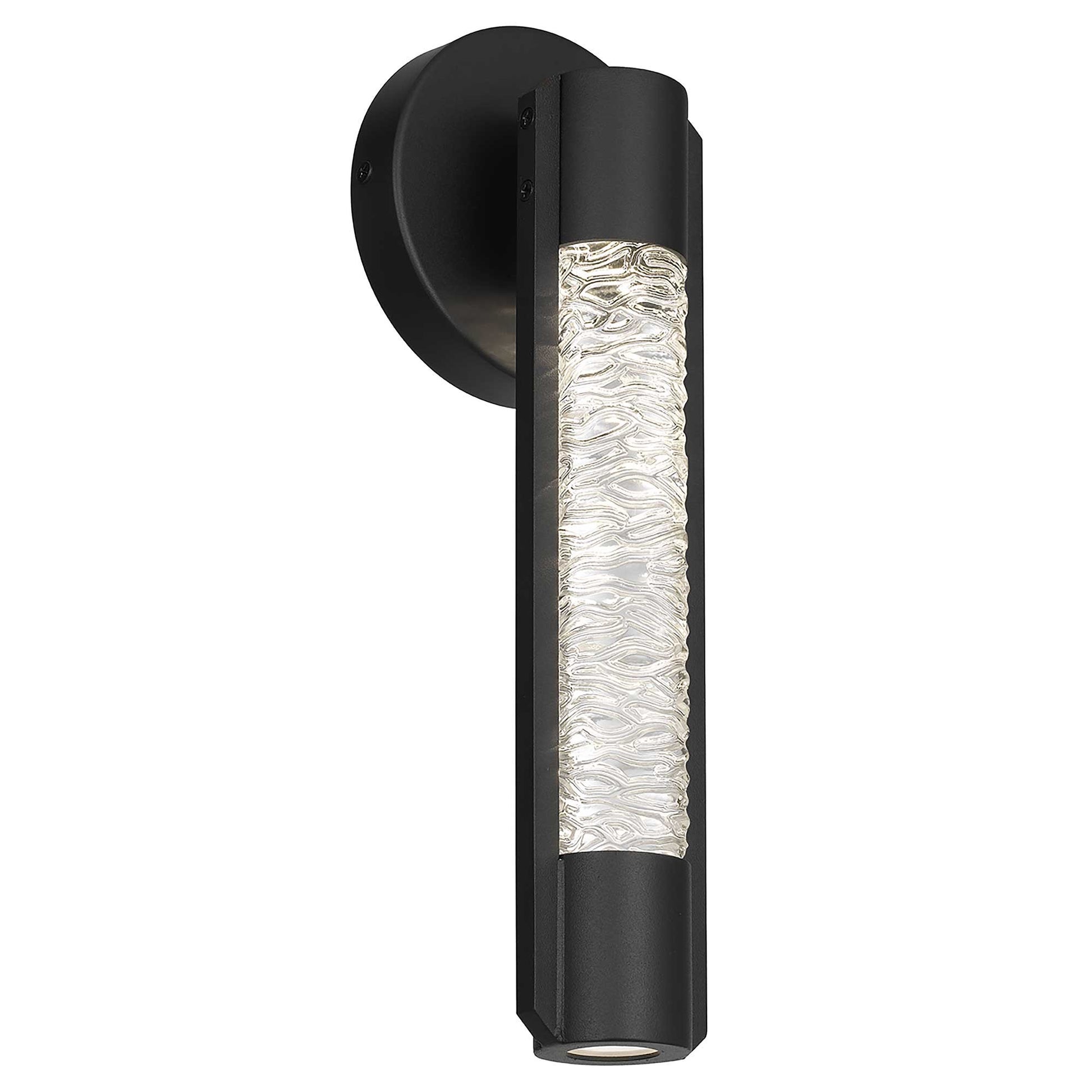 Alteck Tig 14 inch sand black LED outdoor wall sconce