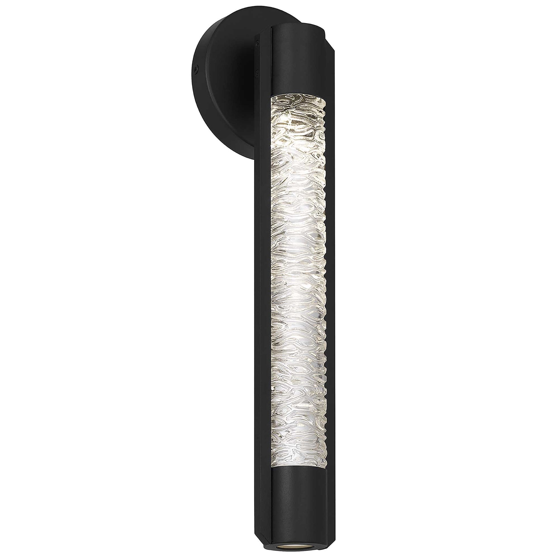 Alteck Tig 18 inch sand black LED outdoor wall sconce